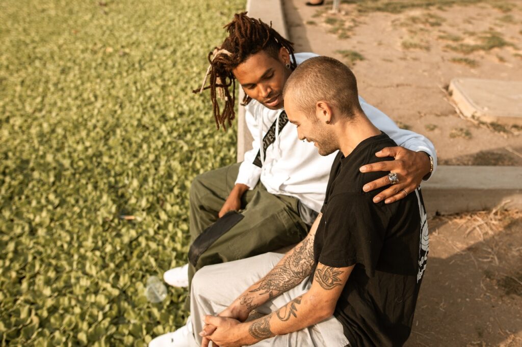 men talking about MAT and criminal justice system